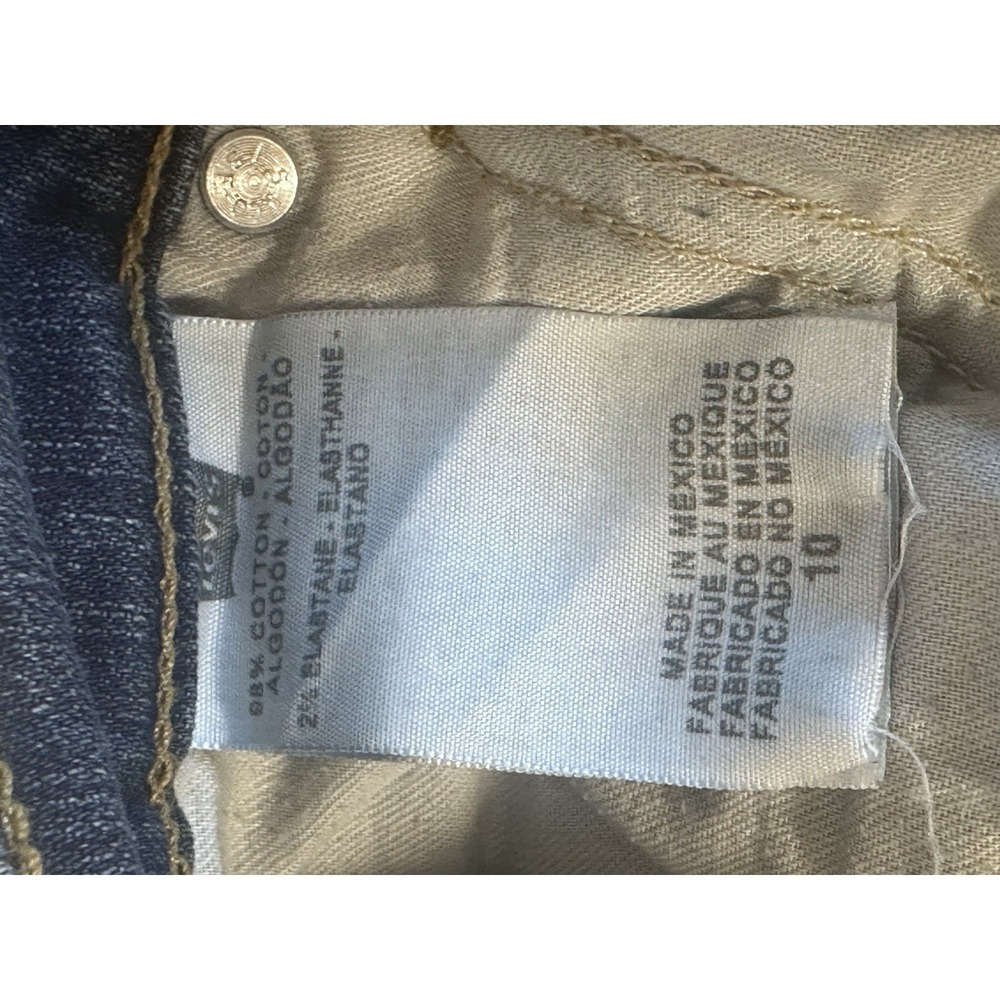 Levi's 529 Curvy Boot Cut Jeans Women's Size 10 Medium Wash Stretch Denim - Picture 5 of 7